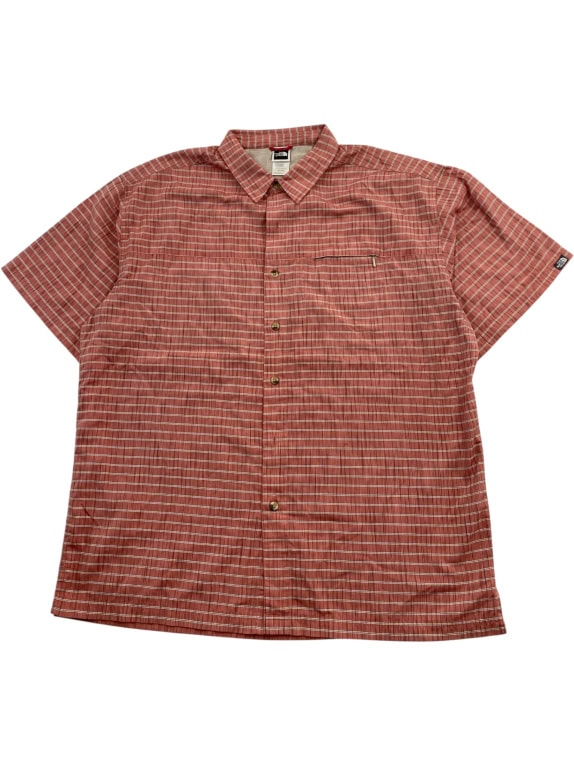 THE NORTH FACE CASUAL SHIRT WITH LOGO STRIPED RED MEN XL
