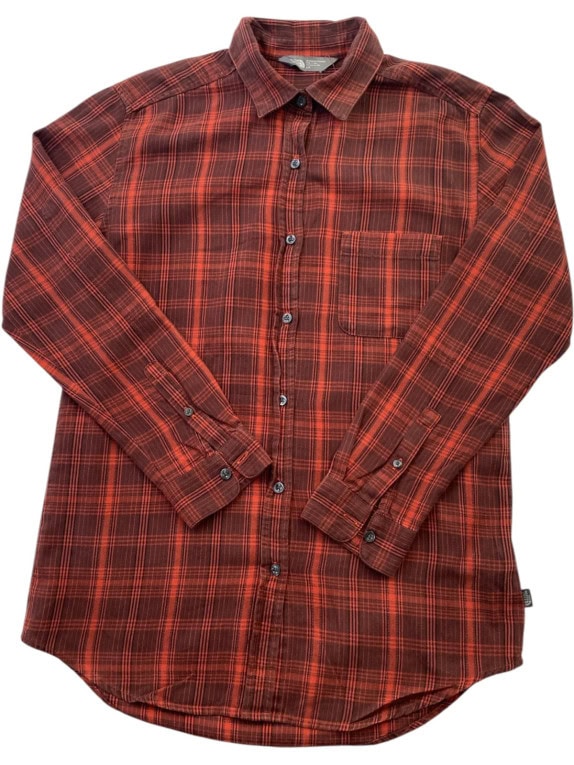 THE NORTH FACE SHIRT VINTAGE RED WOMANS PRE OWNED M