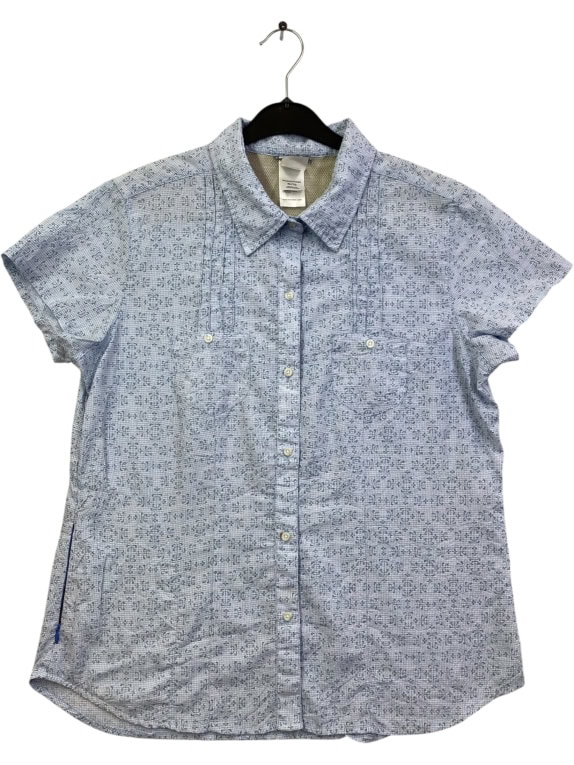 THE NORTH FACE PATTERNED SHIRT LIGHT BLUE WOMENS M