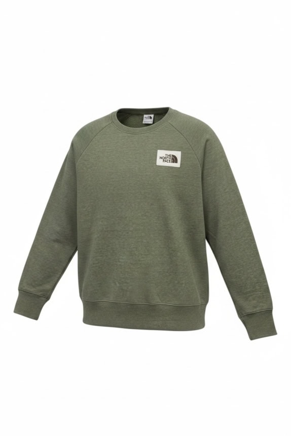 The North Face felpa kaki con patch logo unisex M