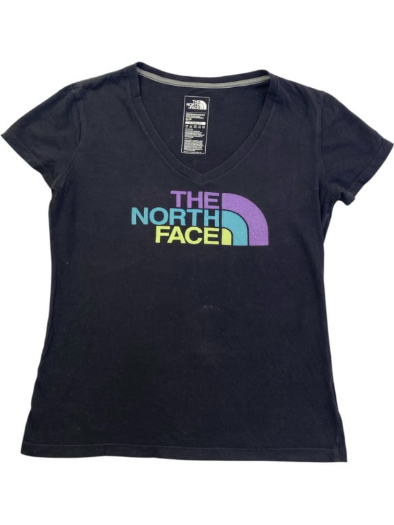 THE NORTH FACE T SHIRT GRAPHIC ΜΑΥΡΟ ΓΥΝΑΙΚΕΙΟ PRE OWNED S