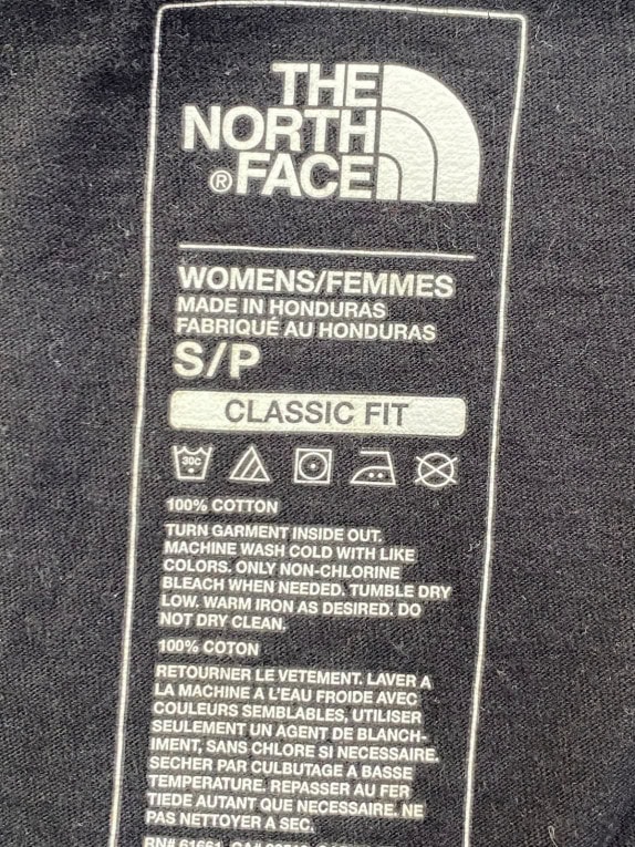 THE NORTH FACE T SHIRT GRAPHIC ΜΑΥΡΟ ΓΥΝΑΙΚΕΙΟ PRE OWNED S