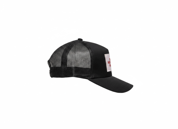 THE NORTH FACE TRUCKER CAP LOGO BLACK UNISEX PRE OWNED