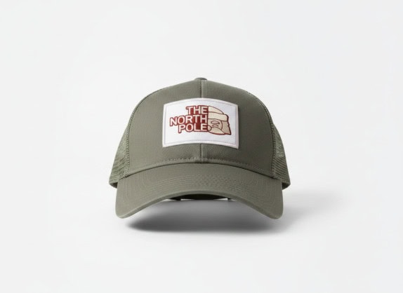 THE NORTH FACE TRUCKER CAP MINIMAL OLIVE UNISEX PRE OWNED
