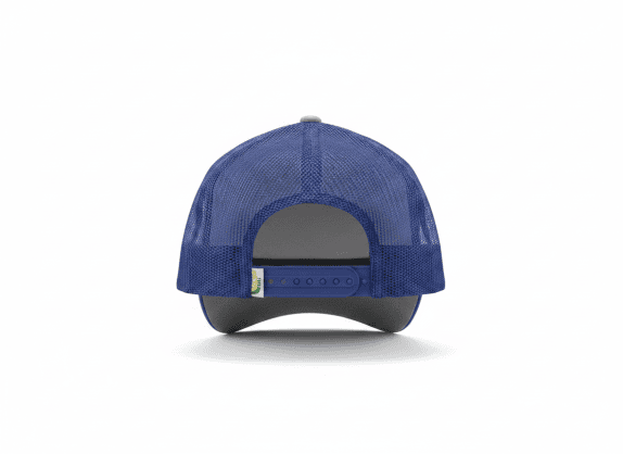 THE NORTH FACE TRUCKER CAP RETRO GREY BLUE UNISEX PRE OWNED