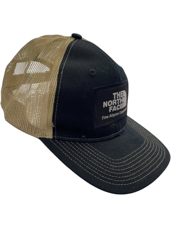 THE NORTH FACE TRUCKER CAP SPORTSWEAR BLACK KHAKI UNISEX PRE OWNED