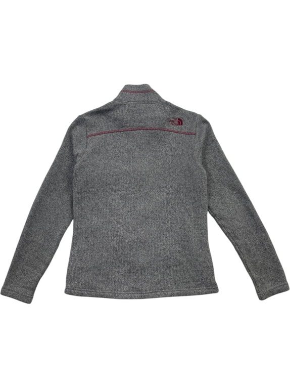 The North Face Giacca in pile full zip con logo grigia unisex XS