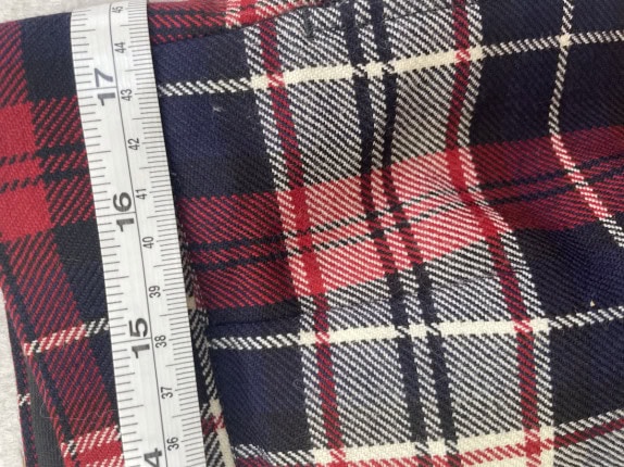 Thom Browne Fall 2009  PANTALONI CLASSIC CHECK ROSSO BLU UOMO PRE OWNED L