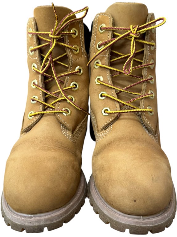 Timberland 6-Inch Premium Leather Boots Classic Logo Tan Women’s EU 37