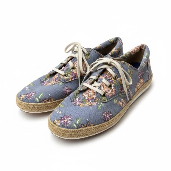 TIMBERLAND EARTHKEEPERS ESPADRILLE SNEAKERS FLORAL ΜΠΛΕ ΓΥΝΑΙΚΕΙΟ PRE OWNED EU 38