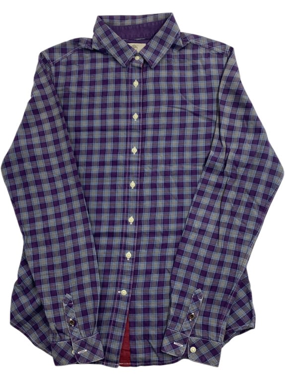 TIMBERLAND Καρό Πουκάμισο Slim Fit Μωβ-Γκρι Γυναικείο S