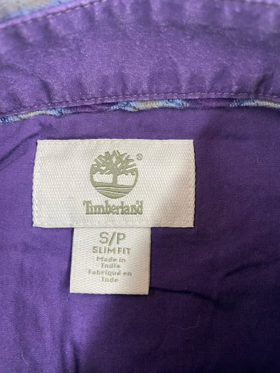 TIMBERLAND Καρό Πουκάμισο Slim Fit Μωβ-Γκρι Γυναικείο S