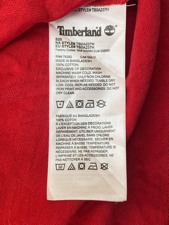 Timberland Κόκκινο Polo Shirt Logo