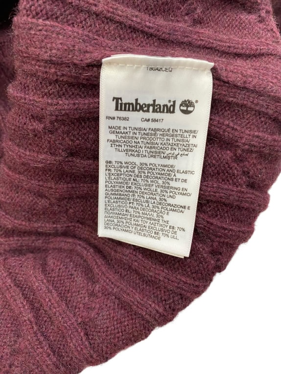 TIMBERLAND ΠΛΕΚΟ ΜΠΛΟΥΖΑ CABLE KNIT ΛΟΓΟΤΥΠΟ ΜΠΟΡΝΤΟ ΑΝΔΡΙΚΟ M