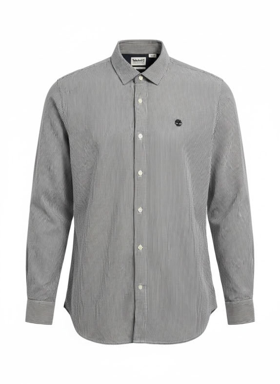 TIMBERLAND CAMICIA CASUAL CON LOGO BLU/BIANCO UOMO XXL