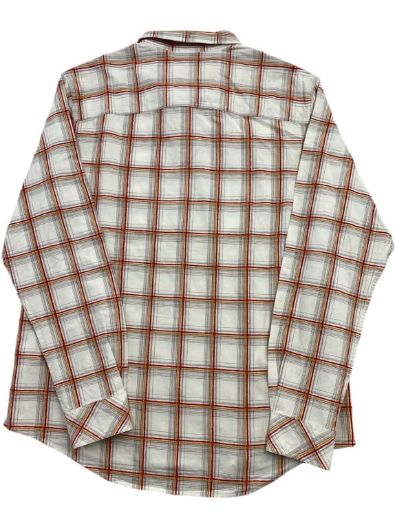 TIMBERLAND SHIRT CHECKED VINTAGE LOGO WHITE/RED MEN'S L