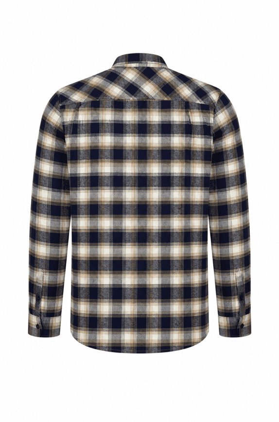 TIMBERLAND FLANNEL SHIRT PLAID BLUE MEN PRE OWNED XL