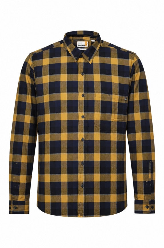 TIMBERLAND ΠΟΥΚΑΜΙΣΟ ΚΑΡΟ ΜΠΛΕ ΚΙΤΡΙΝΟ ΑΝΤΡΙΚΟ PRE OWNED L
