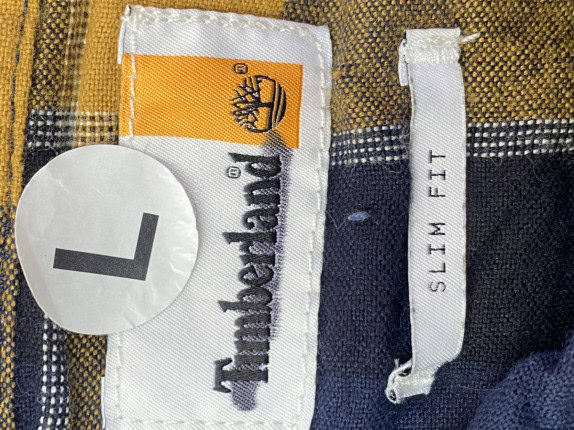 TIMBERLAND ΠΟΥΚΑΜΙΣΟ ΚΑΡΟ ΜΠΛΕ ΚΙΤΡΙΝΟ ΑΝΤΡΙΚΟ PRE OWNED L