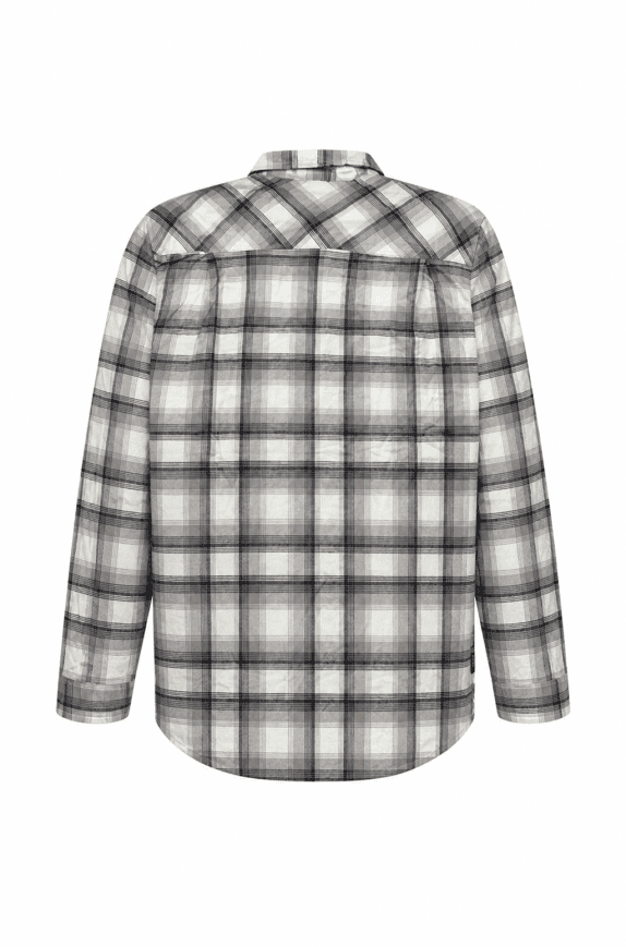 TIMBERLAND CAMICIA PLAID BIANCO GRIGIO UOMO PRE OWNED L