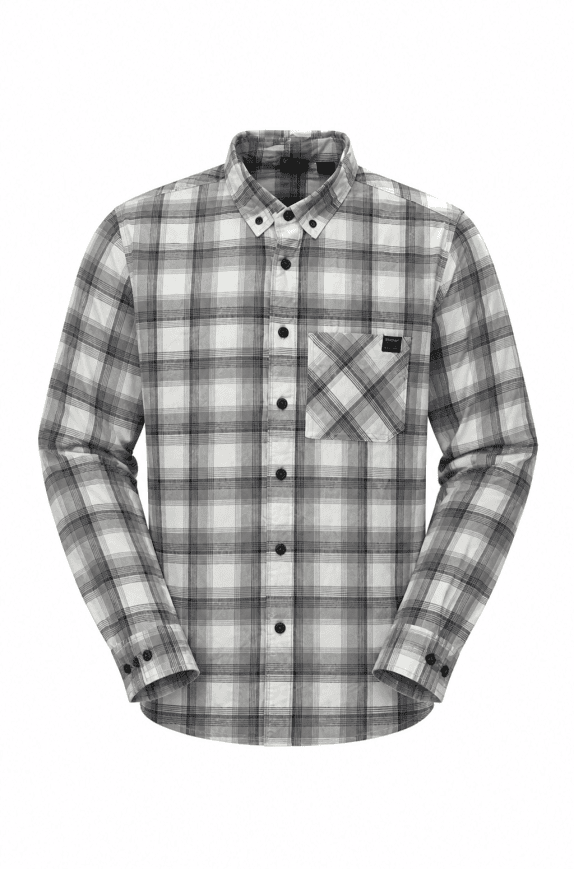 TIMBERLAND ΠΟΥΚΑΜΙΣΟ PLAID ΑΣΠΡΟ ΓΚΡΙ ΑΝΔΡΙΚΟ PRE OWNED L