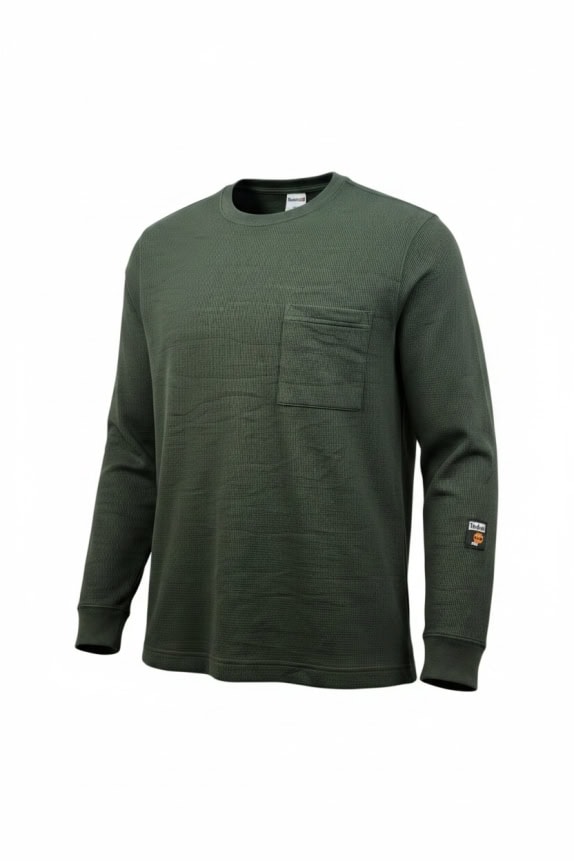TIMBERLAND PRO ΜΑΚΡΥΜΑΝΙΚΗ ΜΠΛΟΥΖΑ WAFFLE KNIT ΠΡΑΣΙΝΗ UNISEX M