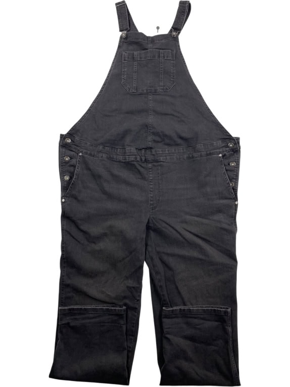Time and Tru Denim Overalls Casual Logo Black Women’s XL