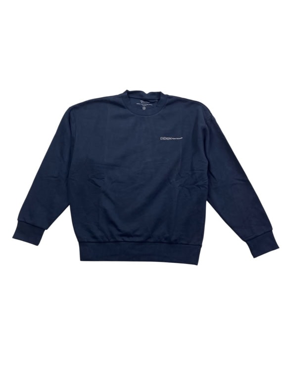 Tom Tailor Denim Φούτερ Casual Relaxed Λογότυπο Μπλε Σκούρο Ανδρικό L