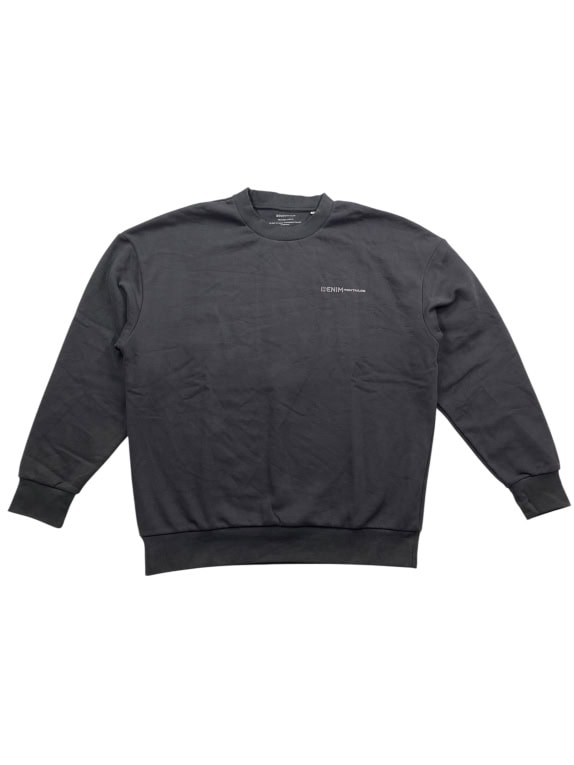 Tom Tailor Denim Φούτερ Crewneck Casual Λογότυπο Μαύρο Ανδρικό XL