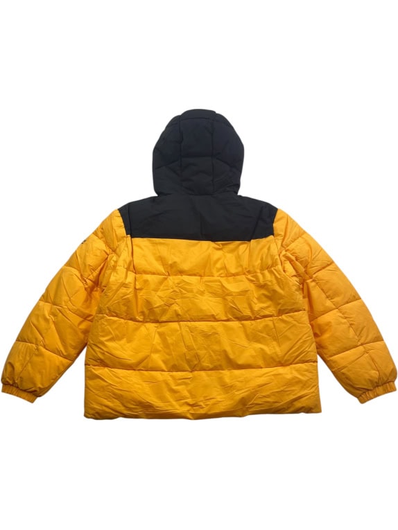 TOM TAILOR DENIM Μπουφάν Puffer Casual Κουκούλα Κίτρινο Μαύρο Ανδρικό XXL