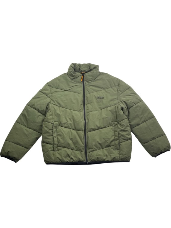 TOM TAILOR DENIM Giacca Puffer Casual con logo kaki da uomo XXL