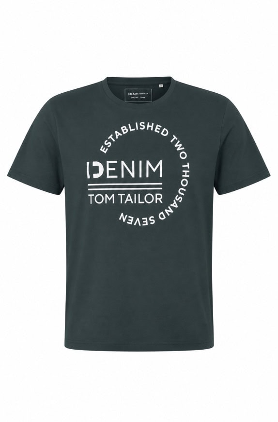 TOM TAILOR GRAPHIC TEE NERO UOMO PRE OWNED XL