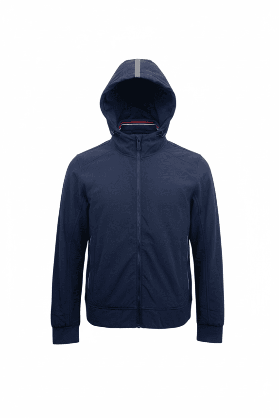 Tom Tailor Giacca Softshell Casual con Cappuccio Blu da Uomo XL