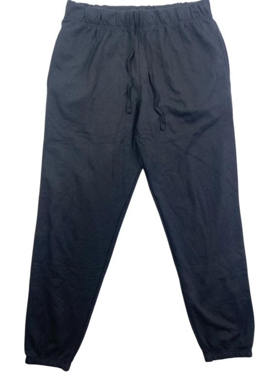 TOM TAILOR Pantaloni sportivi in denim basic neri da uomo L