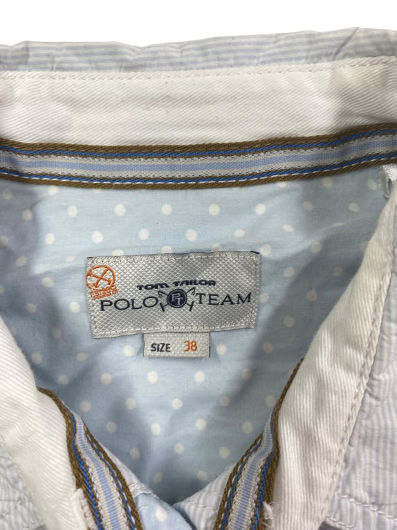TOM TAILOR POLO TEAM Casual Shirt Florida Beach Logo Light Blue Women’s S