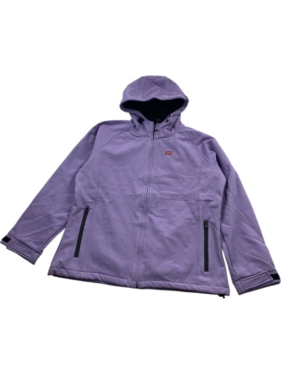 Tom Tailor Softshell Μπουφάν Hooded Outdoor Logo Μωβ Γυναικείο XL