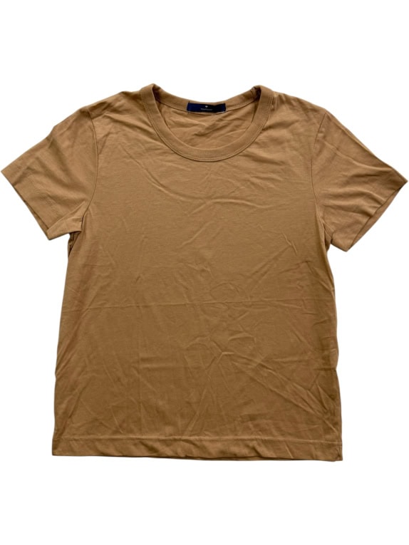 TOM TAILOR T-Shirt Basic Casual Μπεζ/Καμηλό Ανδρικό M