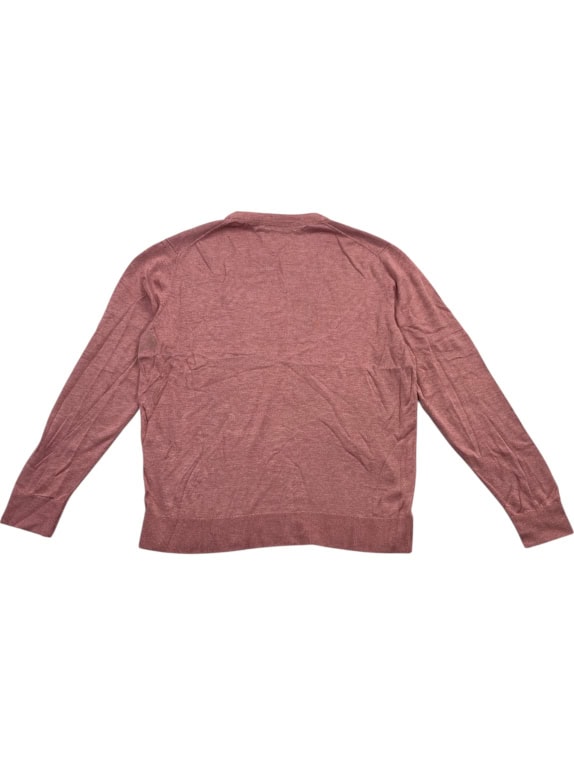 Tommy Hilfiger Men’s Pink Knit Sweater Cotton Silk Size L