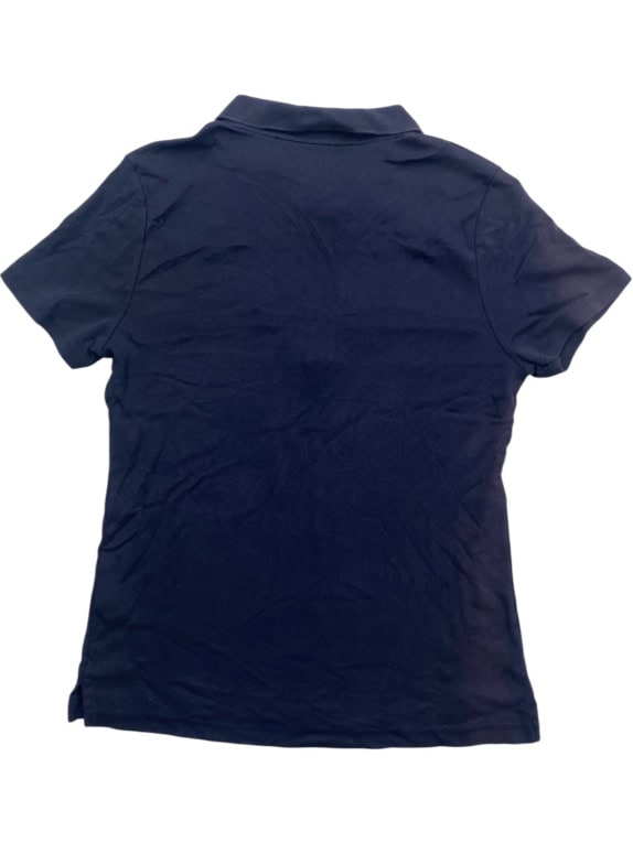 TOMMY HILFIGER Ανδρικό Polo Μπλουζάκι Vintage Φερμουάρ Λογότυπο Μπλε Κόκκινο Ριγέ ΓYNAIKEIO L