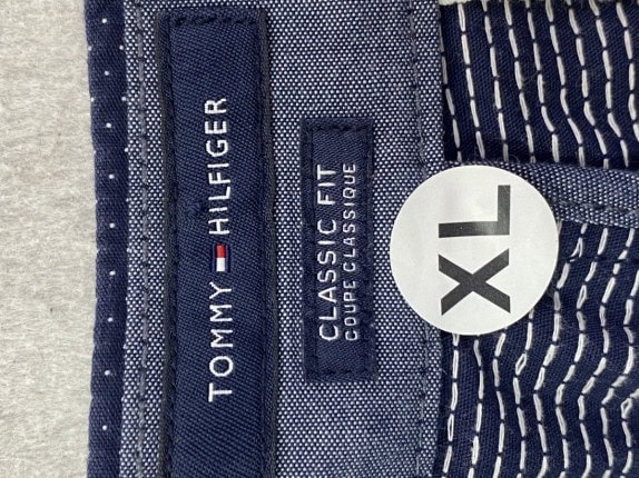 TOMMY HILFIGER BERMUDA SHORTS MINIMAL NAVY UOMO PRE OWNED XL