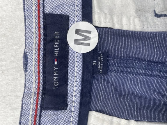 TOMMY HILFIGER BERMUDA SHORTS MINIMAL NAVY ΑΝΤΡΙΚΟ PRE OWNED M