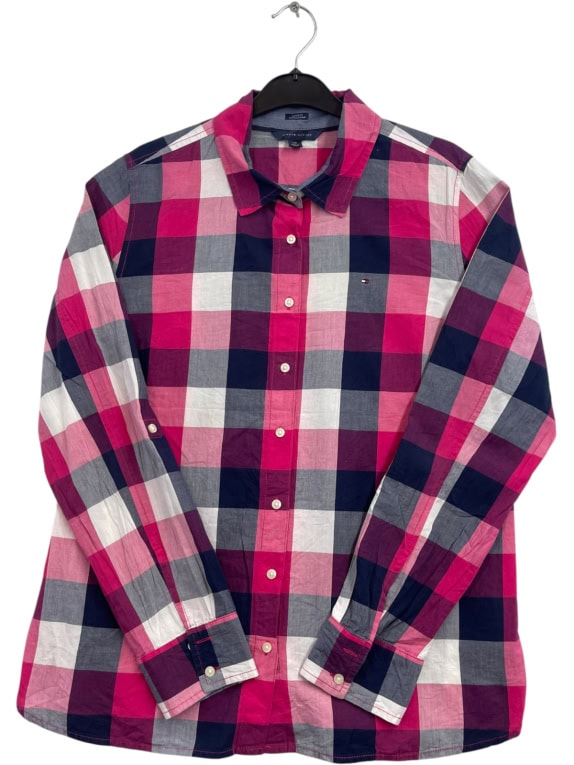 TOMMY HILFIGER CHECK SHIRT CLASSIC PINK ΓΥΝΑΙΚΕΙΟ PRE OWNED M