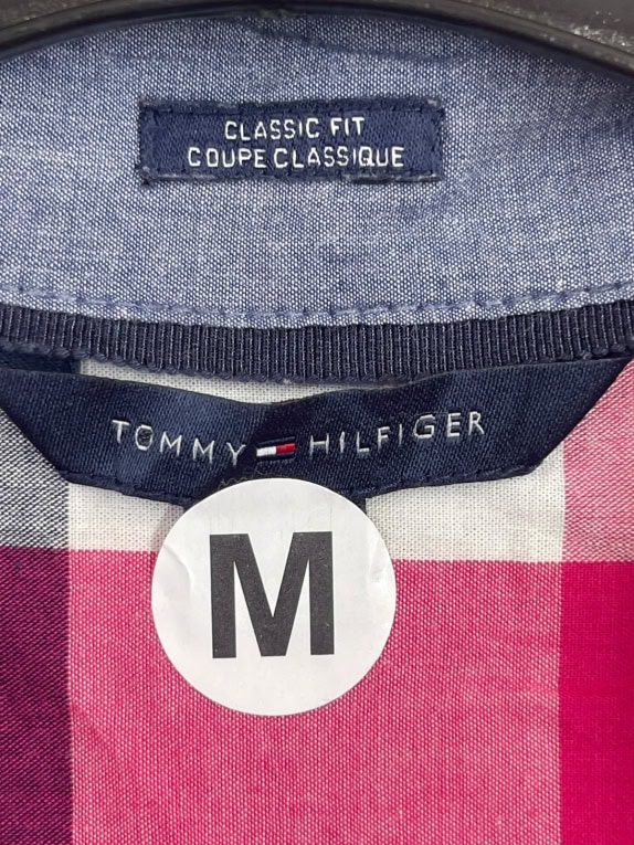 TOMMY HILFIGER CHECK SHIRT CLASSIC PINK ΓΥΝΑΙΚΕΙΟ PRE OWNED M