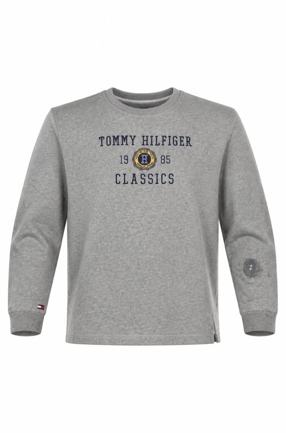 TOMMY HILFIGER FELPA GIROCOLLO CLASSICS GRIGIA UOMO PRE OWNED M