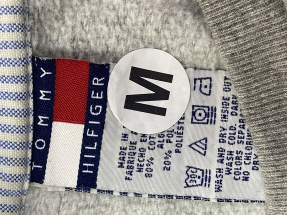 TOMMY HILFIGER CREWNECK CLASSICS GREY MENS PRE OWNED M