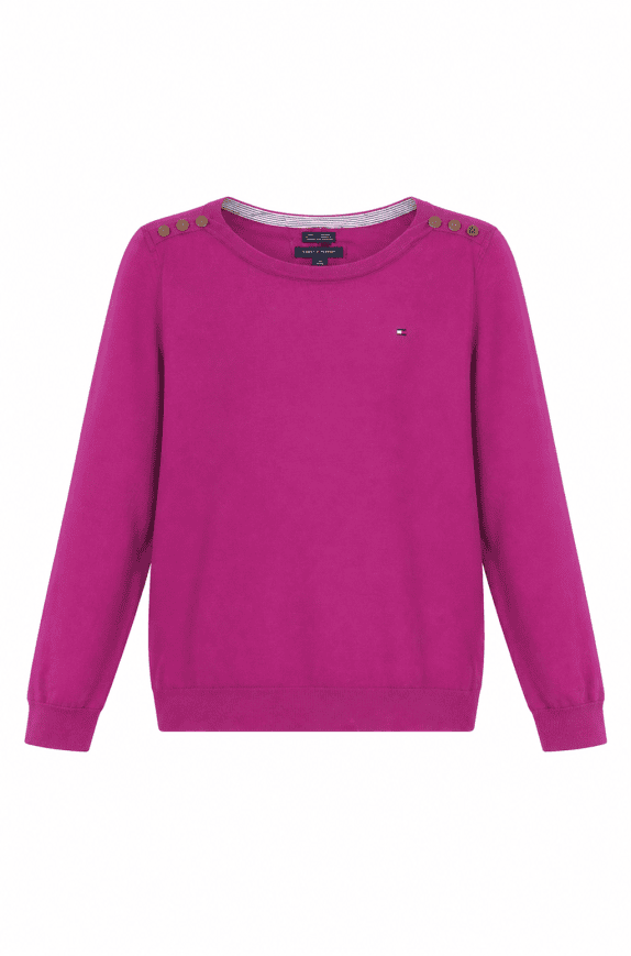 TOMMY HILFIGER CREWNECK MINIMAL ΦΟΥΞΙΑ ΓΥΝΑΙΚΕΙΟ PRE OWNED M