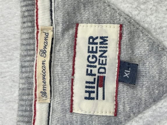 TOMMY HILFIGER 00s CREWNECK MINIMAL GREY ΑΝΤΡΙΚΟ PRE OWNED XL