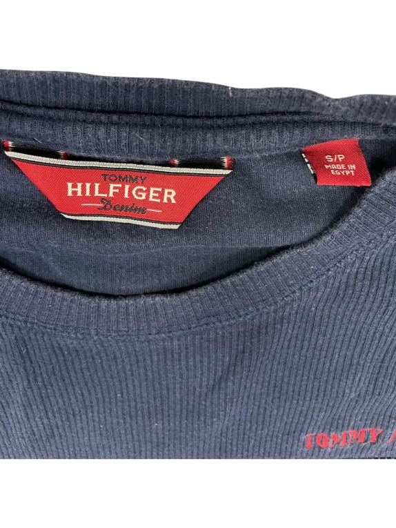 TOMMY HILFIGER DENIM ΜΠΛΟΥΖΑ ΜΑΚΡΥΜΑΝΙΚΗ ΜΕ ΑΝΑΓΛΥΦΗ ΠΛΕΞΗ - S