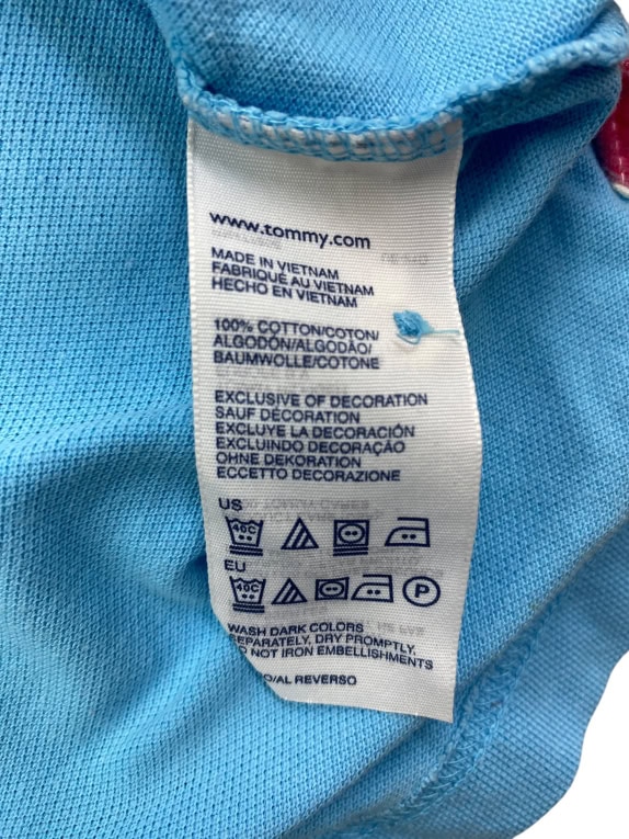 TOMMY HILFIGER DENIM ΜΠΛΟΥΖΑ POLO ΜΕ ΛΟΓΟΤΥΠΟ ΣΙΕΛ ΑΝΔΡΙΚΟ XL