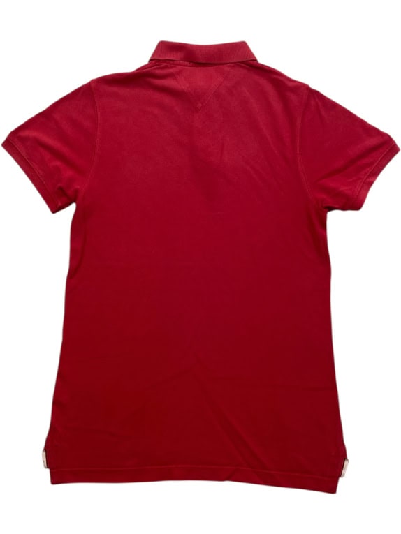 Tommy Hilfiger Denim Polo Shirt Classic Logo Κόκκινο Ανδρικό Small